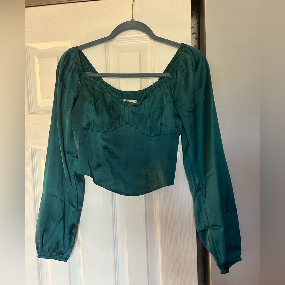 Long sleeve corset top